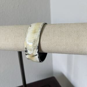 Horn bangle bracelet Natural western boho, retro, cowgirl, timeless, lightweight